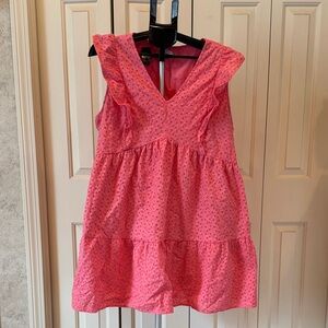 Time and Tru Coral Eyelet Dress